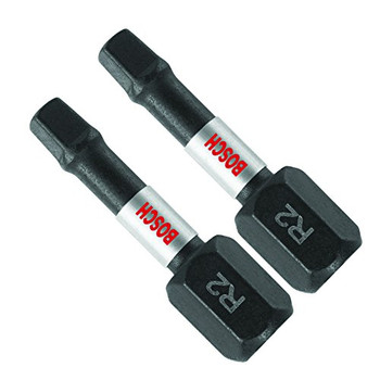 Bosch Genuine 2 pc. Impact Tough 1" Square -2 Insert Bits - ITSQ2102