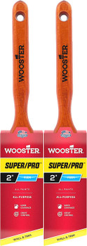 Wooster Genuine 1.5" Super/Pro Angle Sash Paintbrush 2-Pack, J4112-1.5-2PK
