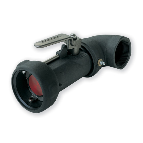 Emco Wheaton J72C-AVI2-D 2 in. ISO 228 Parallel 90º Dry-Break Coupler w/ FKM Seals