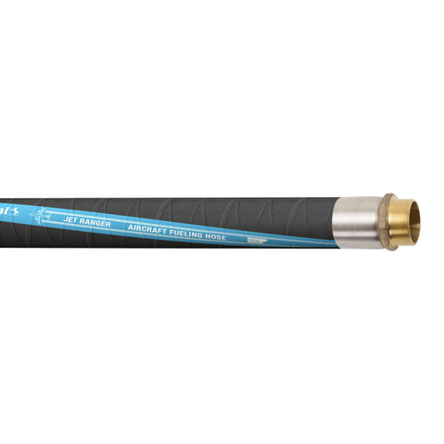Continental ContiTech Jet Ranger™ 3 in. 300 PSI Aviation Fueling Hose Assemblies w/ Brass Male NPT Ends