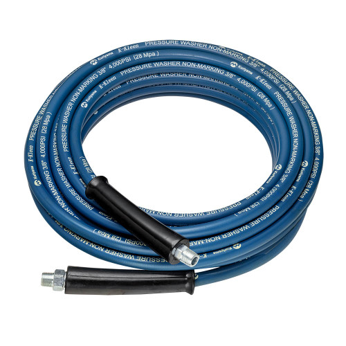 Kuriyama K-Kleen KK4PW 1/2 in. Pressure Washer Hose Assembly w/ Rigid MNPT x Swivel MNPT Ends, Blue