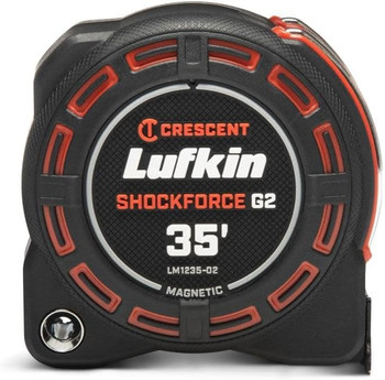 Lufkin Genuine OEM 1-1/4" x 35' Shockforce G2 Magnetic Tape Measure - LM1235-02
