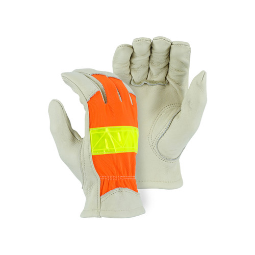 Majestic High Visibility Driver Gloves, Unlined, X-Large