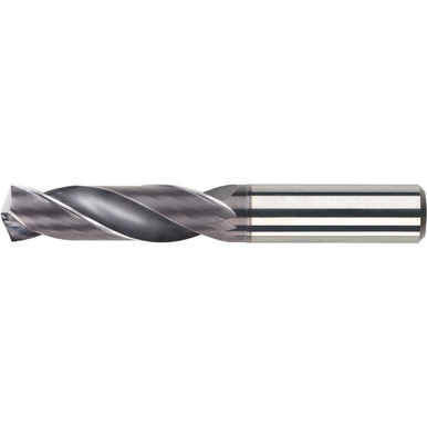 11/32" Dia. x 11/32" Shank x 2-3/16" Flute Length -7/8" OAL, 3xD, 140 Degree, TiAlN, 2 Flute, External Coolant, Round Solid Carbide Drill Series/List #5600 MT9298717