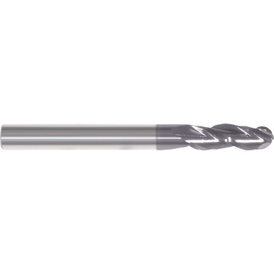 3/8" Dia. /8" Shank x 1" DOC x 2-1/2" OAL, Carbide AlTiN, 3 Flute, Ballnose End Mill Series/List #5969T MT7192998