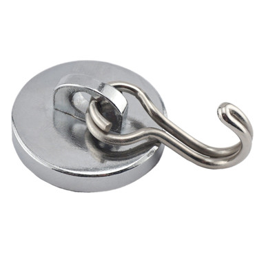 Neodymium Swinging Magnetic Hook - 40 lbs. pull w/ liner 07589