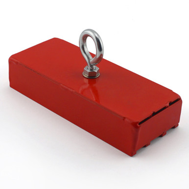 Heavy-Duty Holding and Retrieving Magnet - 5.0'' L x 2.0'' W x 1.062'' H¸ 150 lbs. pull 370150