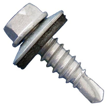 1/4" x 7/8" Daggerz Hex Washer Head Self Drilling Screws with Bonded Washer #1 Stitch Dagger-Guard Coating (2,500/Bulk Pkg.)