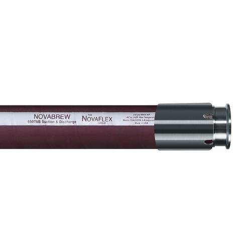 NovaFlex 6507NB 1 in. NovaBrew Food & Beverage Hose w/ Tri-Clamp Ends