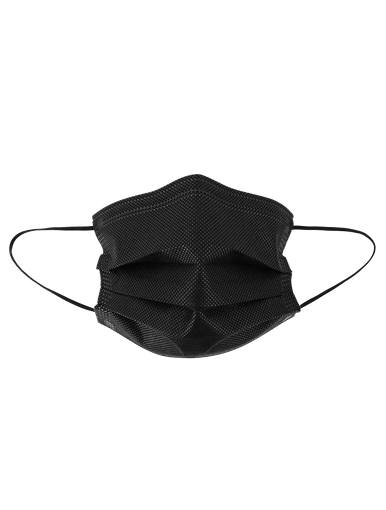 FrogWear Lightweight, Black, Disposable, Polypropylene, FDA Food Contact Compliant Face Mask- One Size 2,000 pcs/Case, #NW-M2