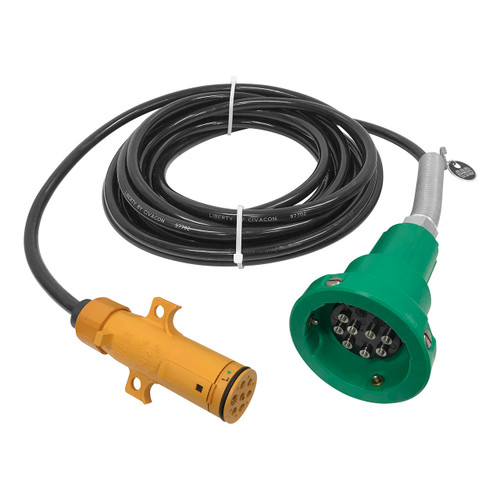 Civacon Green Thermistor Plug, Straight Cord, and Yellow Break-Away Plug w/ 4 J Slot & 8 Contact Pins