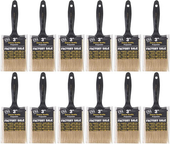 Wooster Genuine 3" Factory Sale Paintbrush 12-Pack, P3973-3-12PK