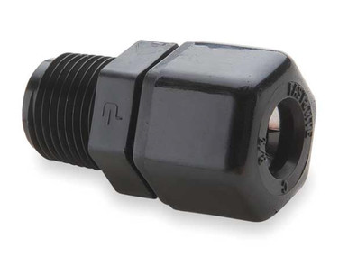 Parker P10MC6 Fast & Tite Fitting, Male Connector, 5/8'' Tube x 3/8'' MPT