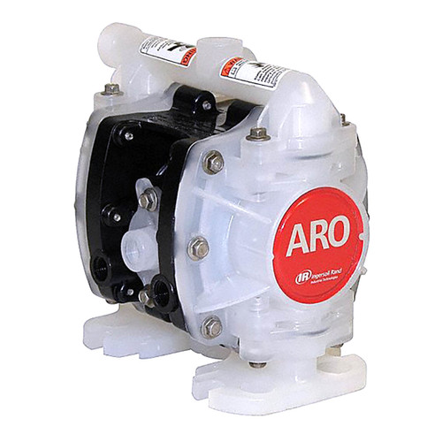 ARO Compact Series 1/4 in. NPT Polypropylene (Multi-Port) Air Diaphragm Pump w/ PTFE Diaphragms & Balls, Polypropylene Seats
