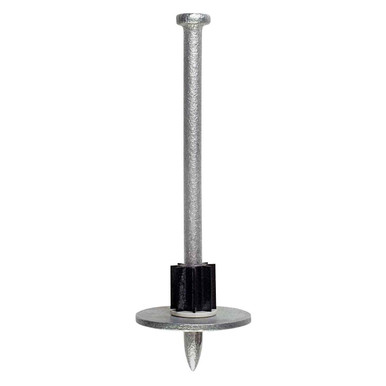 Simpson Strong Tie-PDPAWL-250MG, .157" X 2 1/2", Powder Driven Pin With 1" Washer, Mechanically Galvanized (100/Pkg)