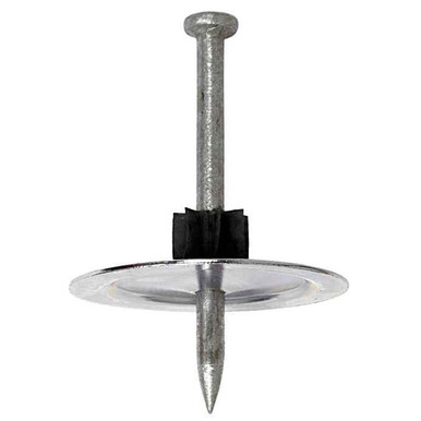 Simpson Strong Tie-PINW-200, Powder-Actuated Metal-Washered Pin for Insulation Board, 2" (50/Pkg)