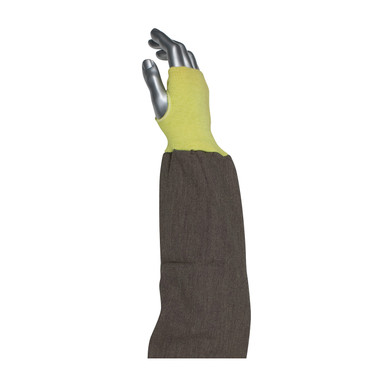 Brown 26" 60% FR Viscose/40% Kev Slv, 26-in w/5-in KW, TH, B/G Elas, ANSI Cut 2 Kevlar and Viscose Blended Sleeves 10-K4626