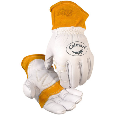 Glove, Ovis-Hide, Multi-Task, Short Leather Cuff, Unlined Palm, XL - Size XL, Natural, Hand Protect-Welding, 1 Pair 1871-6