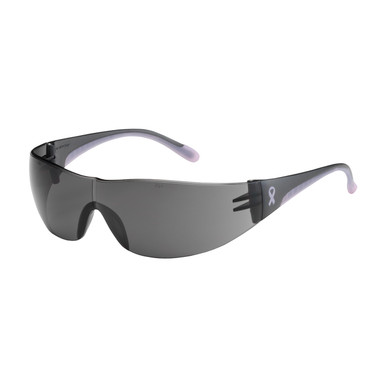 Pink OS Eva, Gry AS Lens, Gry/Pink Tmpls, Rubber Tmpl End, Molded Bridge Bouton Women's Rimless Frame 250-10-5501