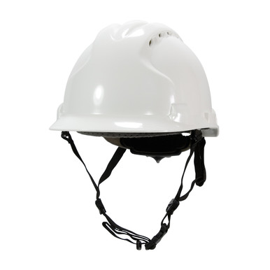 White OS JSP MK8 Linesman, White, Vent, 4-Pt Chin Strap, Wheel Ratchet, Class C ANSI Type II Helmets 280-AHS240V-10