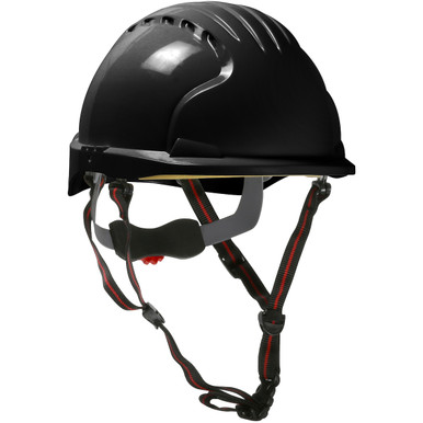 Jsp Evo6100 Ascend, White, 6-Pt Susp, 4-Pt Chin Strap, Wheel Ratcht, Class E ANSI Type I Helmets - OS Black EA 280-EV6151-CH-11