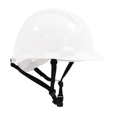 Black OS Optional Chin Strap, 4-Point Black, Fits JSP Evolution 6100 Hard Hats Hard Hat Accessories 281-CS-4PT