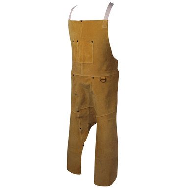 Apron, Boarhide, Split Leg Bib Style, 42 - Size 42, Brown, FR Clothing-Welding, 1 Unit 3242