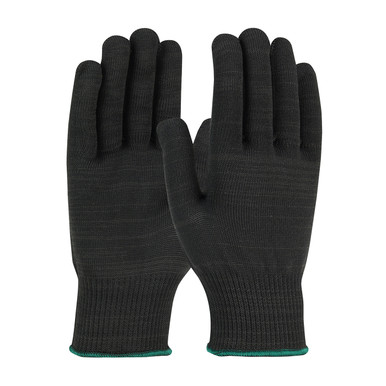 Black XS PRITEX 100% POLY SILICONE FREE 13 GG LIGHT WEIGHT BLACK GLOVE Gloves with PolyKor Fiber 1 Dozen 40-235BK/XS