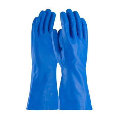 Blue M Assurance Unsupport Nitrile, Bl., 15 Mil, 13 Inch, Flocked, Diamond Unsupported Nitrile Gloves 1 Dozen 50-N160B/M