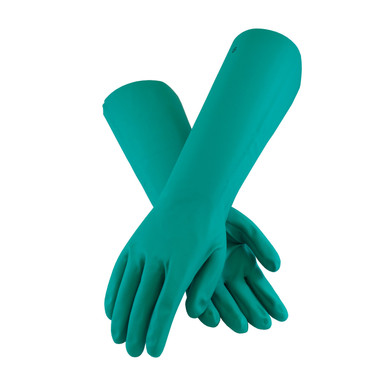 Green XL Assurance Unsupport Nitrile, Grn., 22 Mil, 18 Inch, Unlined, Sandpatch Unsupported Nitrile Gloves 1 Dozen 50-N2272G/XL