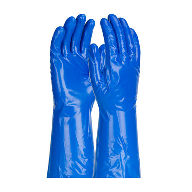 Blue S Assurance Unsupport Nitrile/Ketone, Bl, 11 Mil, 13 In, Unlined Unsupported Nitrile Gloves 1 Dozen 50-NKH11/S