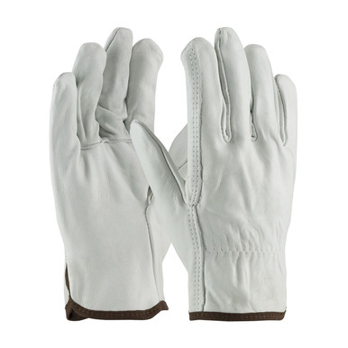 Natural XS Top Grain Cowhide Leather Drivers, Superior Grade, Straight Thumb Unlined Leather Driver's Gloves 1 Dozen 68-101/XS