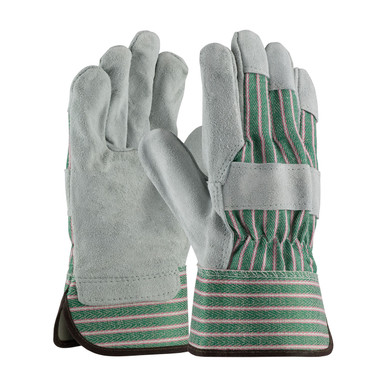 Blue XL Copper Series, B/C Shoulder, Bl./ Blk./Red Striped, Rubberized SC Split Leather Palm 1 Dozen 84-7532/XL