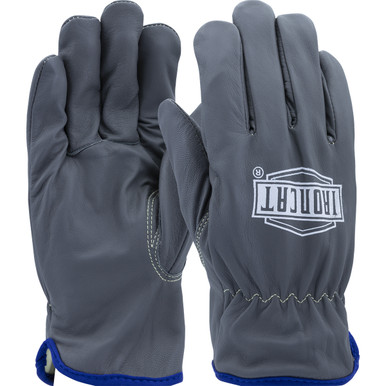 Goatskin Lea Drivers, Oil Armor, Keystone Thumb, A4 Cut Liner, Arc Rated Ppe All Purpose Work Gloves - 3XL Gray PR IC993KOA/3XL