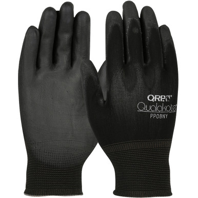 Black Nylon Knit/Nitrile Palm Dip Glove Xlarge CE Seamless Knit Gloves - XL Black CS PDBNYXL