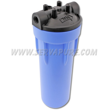 LIMITED QUANTITIES - NO REPLACEMENT - Pentek 158608, 3G Slim Line, 3/8'' In/Out, 10'' Blue/Black, MB No PR, PLT4