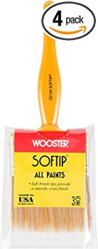Wooster Genuine 3" Softip Paintbrush 4-Pack, Q3108-3-4PK