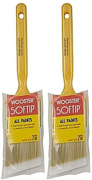 Wooster Genuine 2" Softip Angle Sash Paintbrush 2-Pack, Q3208-2-2PK