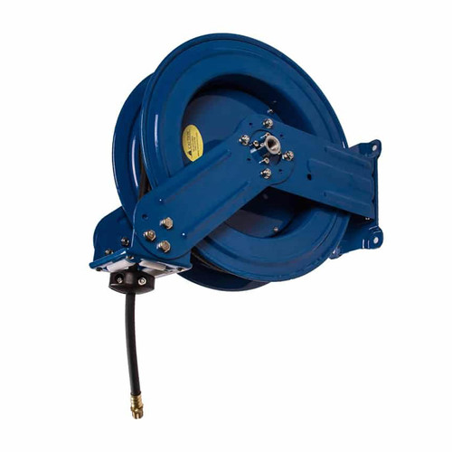 RapidAir 1/2 in. x 100 ft. Spring Retractable Air Hose Reel, Reel & Hose