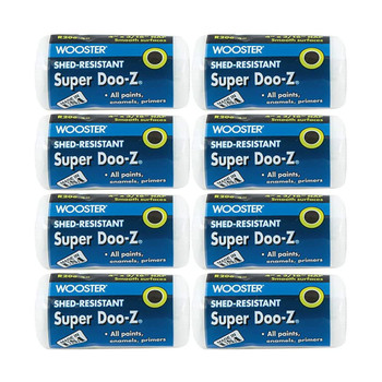 Wooster Genuine 4" Super Doo-Z 3/16" Nap Roller Cover 8-Pack, R206-4-8PK