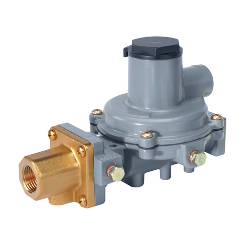 Emerson Fisher Type R232A-HBF FPOL x 1/2 in. FNPT Aluminum Integral Two Stage Regulator w/ 10.2 - 13 in. w.c. Spring, 550K BTU/HR