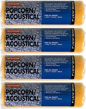 Wooster Genuine 9" Popcorn/Acoustical Roller Cover 4-Pack, R234-9-4PK
