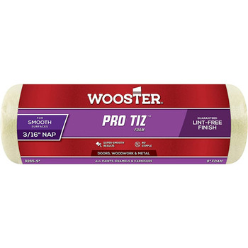 Wooster Genuine 9" Pro Tiz 3/16" Nap Foam Roller Cover - R265-9