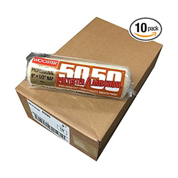 Wooster Genuine 9" 50/50 1/2" Nap 10-Pack Roller Cover - R295-9-10PK