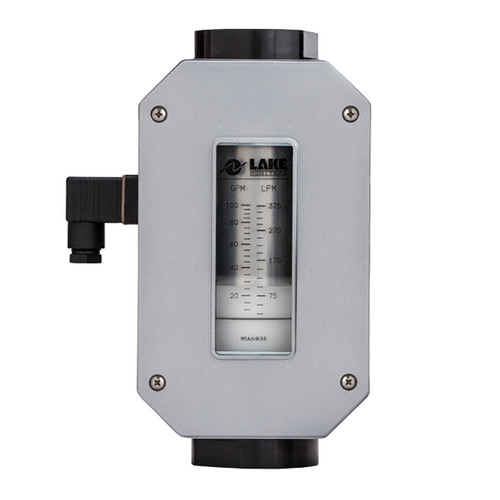 AW-Lake R3A6HB05 1/4 in. - 1/2 in. Port 1/2 in. NPTF Flow Rate Transmitter - Aluminum, 0.5 to 5 GPM