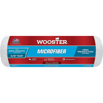 Wooster Genuine 9" Microfiber 3/8" Nap Roller Cover R523-9