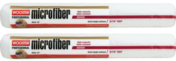 Wooster Genuine 18" Microfiber 9/16" Nap Roller Cover 2-Pack, R524-18-2PK