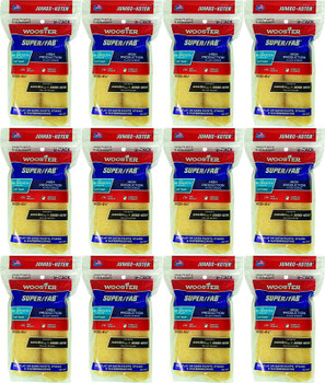 Wooster 4.5" Jumbo-Koter Super/Fab 3/8" Nap 12 Sets Of 2-Pack Roller Cover # RR300-4.5-12PK