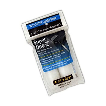 Wooster Genuine 4.5" Jumbo-Koter Super Doo-Z 3/8" Nap 2-Pack Roller Cover # RR313-4.5