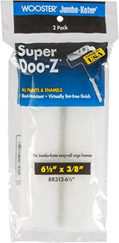 Wooster Genuine 6.5" Jumbo-Koter Super Doo-Z 3/8" Nap 2-Pack Roller Cover # RR313-6.5